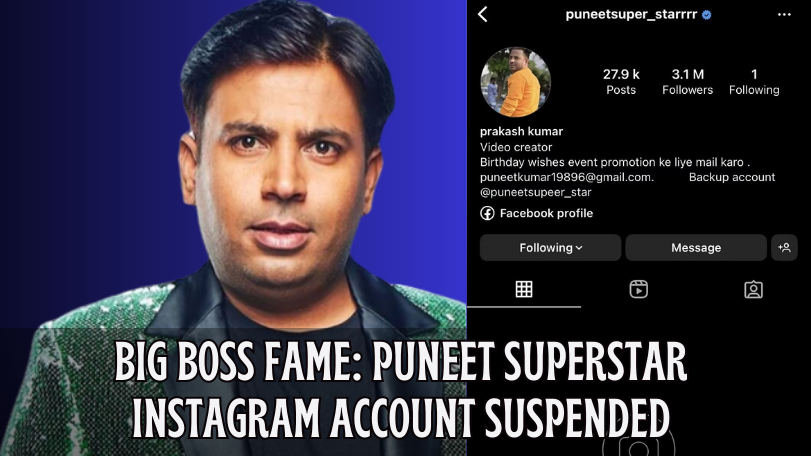 Puneet Kumar Instagram account deactivated